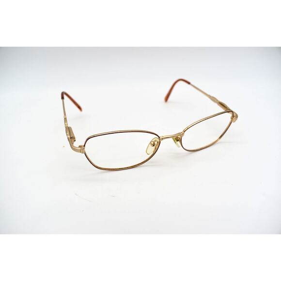 Linda Evans 286 Cocoa 52-17-135mm Oval Women's Full Rim Eyeglasses FRAMES ONLY - Picture 1 of 9
